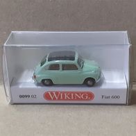 Wiking 1:87 Fiat 600 weißgrün Faltdach geschlossen in OVP 0099 02 (2013)