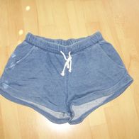 H&M kurze Hose jeans blau Umschlag Gr 40