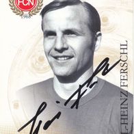 1. FC Nürnberg Autogrammkarte Karl-Heinz Ferschl Sonderkarte Dt. Meister 1968