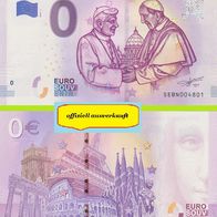 0 Euro Schein Pope Francis and Pope Emeritus Benedict XVI SEBN 2019-1 ausverk Nr 4803