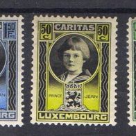 Luxemburg postfrisch/ Falzrest Michel Nr. 177-181