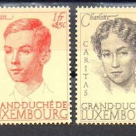 Luxemburg postfrisch/ Falzrest Michel Nr. 333-338