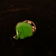 Sammel Anstecker Brosche PIN - grüner Elefant Elephant ca 1 cm - ungetragen
