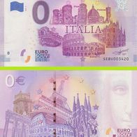 0 Euro Schein Sightseeing in Italy SEBV 2019-2 selten Nr 3422