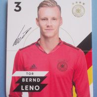 REWE EM 2020 DFB Sammelkarte Nr. 3 Bernd Leno Offizielle Sammel-Karte