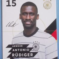 REWE EM 2020 DFB Sammelkarte Nr. 15 Antonio Rüdiger Offizielle Sammel-Karte