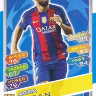 FC Barcelona Topps Trading Card Champions League 2016 Arda Turan BAR10