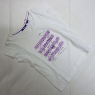 Neu Mexx Mädchen T-Shirt in Weiß mit Aufdruck Gr. 92 Baumwolle holiday