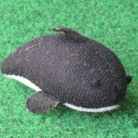 NEU Mini kleiner Wal Fisch Plüsch 6 cm Orca Stofftier Glücksbringer Geschenk