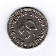 50 Pfennig 1949 J Bank Deutscher Länder