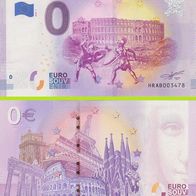 0 Euro Schein Pula HRAB 2019-1 selten Nr 1666