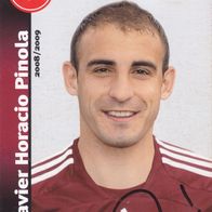 1. FC Nürnberg Autogrammkarte 2008 Javier Horacio Pinola Satz 1
