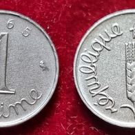 4834(6) 1 Centime (Frankreich) 1965 in vz .................. * * * Berlin-coins * * *