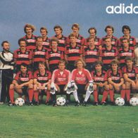 1. FC Nürnberg Mannschaftskarte 1981 adidas