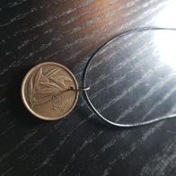 Halskette Münze Belgien 45 - 50 cm