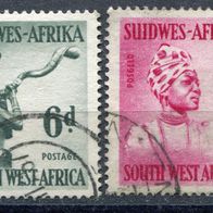 SW0016 Südwestafrika 284 + 286 gestempelt o 2,00 M€