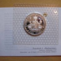 10 DM Silber PP mit Originalbeschreibung Friedrich I. Barbarossa