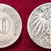 9523(5) 10 Pfennig (Kaiserreich) 1899/ A in s .......... von * * * Berlin-coins * * *