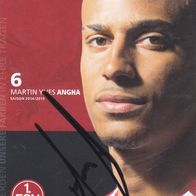 1. FC Nürnberg Autogrammkarte 2014 Martin Yves Angha