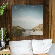 MuchoWow Outdoor-Gartenposter 90x60 Cm – Spanien Strand Motiv, UV-beständig, Mit Ösen