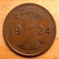 1 Reichspfennig 1924 A