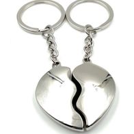 Onwomania Schlüsselanhänger „Herz Mit Flügeln“ – Metall, Glücksbringer – Geschenk Für Freundin, Mama, Kinder