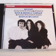 Mozart - Concertos for 2&3 Pianos, CD - Philips 1990