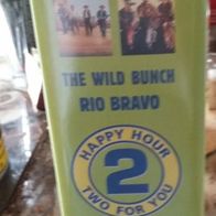 VHS Western Box mit 2 Western " The Wild Bunch / Rio Bravo "