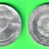 DDR 20 Mark 1976 - Wilhelm Liebknecht (Silber)