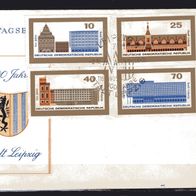DDR 1965 800 Jahre Stadt Leipzig MiNr. 1126 - 1129 FDC gestempelt -1-