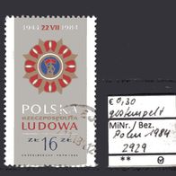 Polen 1984 40 Jahre Volksrepublik Polen MiNr. 2929 gestempelt