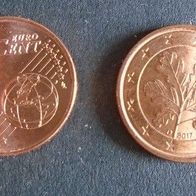 Münze Deutschland / BRD: 1 Euro Cent 2017 - D