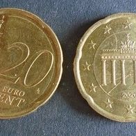 Münze Deutschland: 20 Euro Cent 2020 - G - Vorzüglich