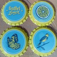 4 Gaffel Lemon set Fassbrause Bier mix Brauerei Kronkorken Serie 2022 Limo, unbenutzt