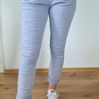 Melly & Co Hose Jogger Jeans Jogpant 8139 Denim Stretch Taupe Gr. S - XXL