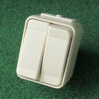 NEU: ELSO Serien Schalter 441500 AquaTop IP44 AP cremeweiß Aufputz Feuchtraum