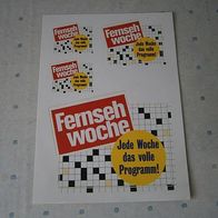 Fernsehwoche - Aufkleber - XXL-Aufkleber - Sehr guter Zustand ! SELTEN !