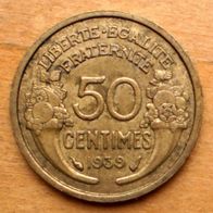 50 Centimes 1939 Frankreich