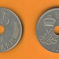 Dänemark 25 Öre 1985