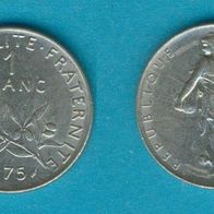 Frankreich 1 Franc 1975