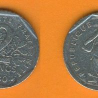 Frankreich 2 Francs 1980