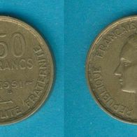 Frankreich 50 Francs 1951 B