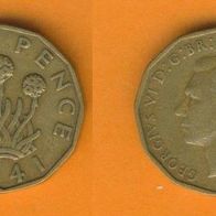 Großbritannien 3 Pence 1941