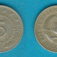 Jugoslawien 5 Dinara 1972