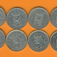 Niederlande 12x 1 Gulden nur verschiedene Lot(47)