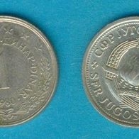 Jugoslawien 1 Dinar 1980