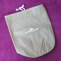 NEU kl. Staubbeutel "Cyrillus" Schuhbeutel beige 26x28 Reisebeutel Vliesbeutel