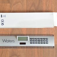 Waters Lineal - 20 cm transparen mit Taschenrechner - neu