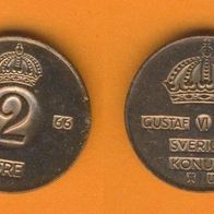 Schweden 2 Öre 1966