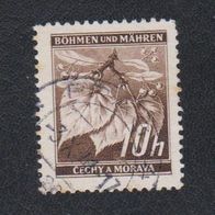 Böhmen und Mähren Freimarke " Lindenzweig " Michelnr. 21 o